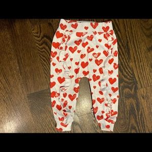 Molo heart pants with ruffle